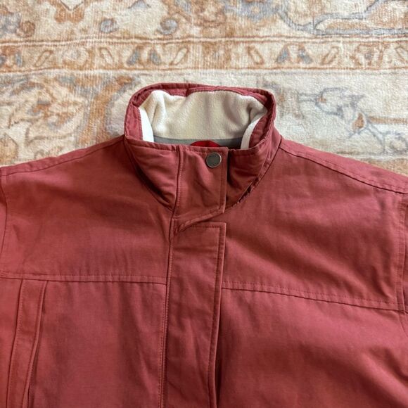 Woolrich Women’s Chore Jacket Sz M Berry Red Coat - Picture 3 of 10